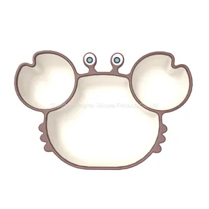 New Design Animal Shape Tableware Baby Dishes Non-toxic Dinnerware Plates Sets for Kids thumbnail-5