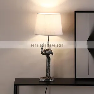 Finely Processed Unique Animal Shape Design Graceful Resin Deck Light Home Decor Table Lamps thumbnail-4