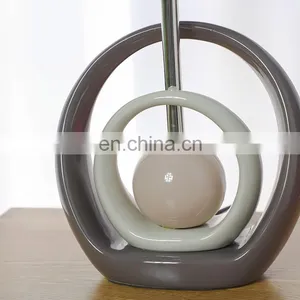 Nordic Art Style Custom Living Room Standing Desk Light Bedside Ceramic Lamps for Home Decor thumbnail-3