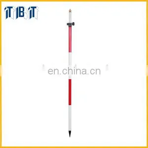 Aluminium Red and White Survey Telescopic Mini Prism Pole thumbnail-2