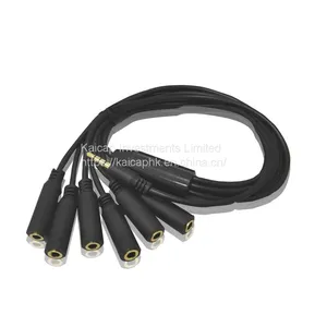 Cable Audio OEM ODM Factory Wire Harness Customized Cable Audio Cable Assembly 3.5mm 4 Poles Audio Plug to Jack 1/6 thumbnail-1