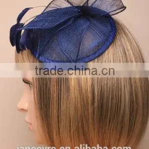2015 New Coming Feather Fascinator Base Sinamay Hat thumbnail-3