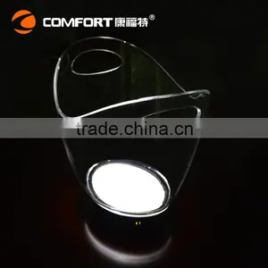 2016 New Launced 4 Liters LED Acrylic Ice Bucket Oval Shape Beer Cooler Gifts thumbnail-3