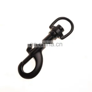 Wholesale 2021 Newest Rainbow Color Metal Keychain Custom Snap Hook Buckle Pet Buckle Carabiner Hook thumbnail-2