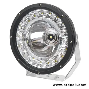 9 Inch 142W 3-IN-1 Truck Round LED Driving Spotlight With DRL thumbnail-1