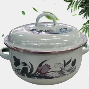 6pcs Vitreous Enamel Pot ENAMEL CASSEROLE thumbnail-4