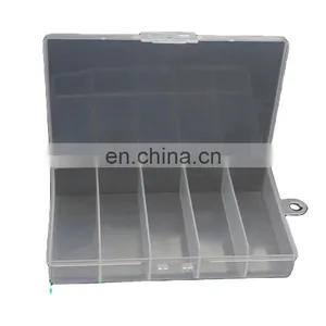 China Transparent Plastic Storage Fishing Box 8 Compartments Container For Fishing Lure Bait Hook Tool Tackle Box Case thumbnail-5