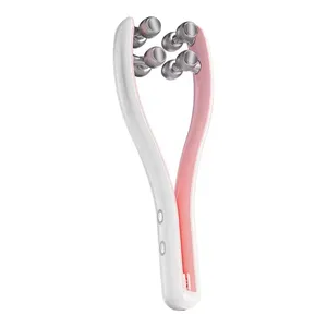 Portable Metal 3D Face Roller Rechargeable EMS Lifting Facial Slimming Tightening Massage Device Contouring Face Sport Massager thumbnail-1