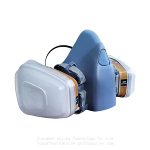7502 Dustproof Reusable Respirator 7 One One Set Half Face Gas Mask With Filters for Painting, Dust, Welding, Resin and Organic Vapor Gas thumbnail-2