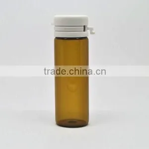8ml Amber Glass Sample Vial,pharmaceutical Glass Vial With Plastic Cap thumbnail-1