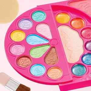 Kids Makeup Kit for Girls 28 in 1 Real Makeup Set Washable Cosmetic Set With Handbag Gifts for Girl 3+ Years thumbnail-5