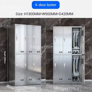 Safety and Durability Considerations for 3-Tier Stainless Steel Employee Locker Cubbies|High 40HQ Container Capacity —HNJUNTUO thumbnail-1