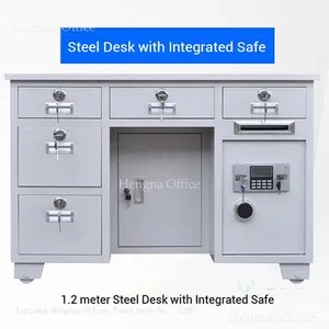 Integrated Safe Desk With Dual Entry Access for Enhanced Security; Robust Steel Body for High-Risk Environments thumbnail-5