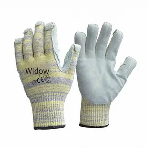 Enkerr Leather-patched High-temperature-resistant and Cut-resistant Gloves, Aramid Leather-patched Gloves, Puncture-resistant, Cut-resistant and High-temperature-resistant Gloves thumbnail-4