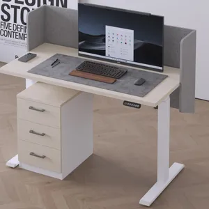 Standing Desk- Adjustable Hand Lift Table Frame for Home Office - Linear Actuator for Enhanced Comfort & Productivity - Modern Living Room Furniture thumbnail-1