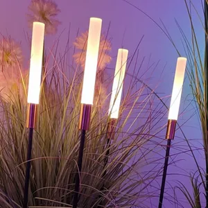 Qianyi Led Reed Lights, Solar-powered Frosted Acrylic Rods, Landscape Lighting Project Decorative Ground-inserted Lawn Lights thumbnail-3