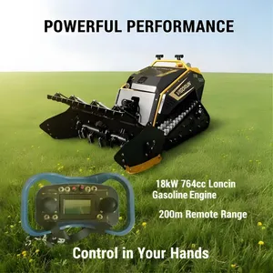 Robotic Smart Lawn Mower Self-Propelled Industrial Grade 48V Wireless Automatic Grass Trimmer 764cc Engine MTSK1000 thumbnail-1