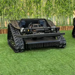 Gasoline Engine Electric Battery Brushless DC Motor Remote Control Tracked Mower thumbnail-5