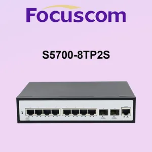 P0E L2 Managed Gigabit Ethernet PoE Switch, 8 Port 1G RJ45 With 2 Gig SFP Network Switch Focuscom S5700-8TP2S thumbnail-1