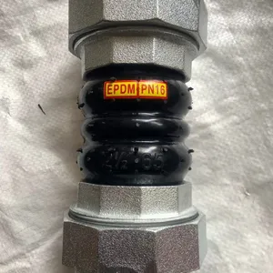 KXT Type Flexible Rubber Joint Soft Connection EPDM Rubber Pipe Joint Internal Thread Rubber Joint thumbnail-3