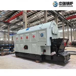 Rapid-Heating Dzl 4.2MW Peanut Shell Hot Water Boiler, Single Drum, 1.25MPa 130/70℃, for Medium Industrial Baking and Coating Processes thumbnail-2