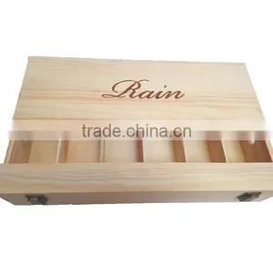 Wooden Wine Box, Sliding Lid Wood Box thumbnail-2