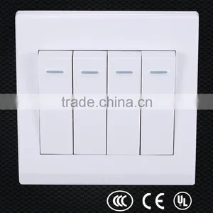 Wall Mounted On/off Electronic Switch, Electric Switch and Socket, Three Gang One Way Switch Quality Choice thumbnail-6