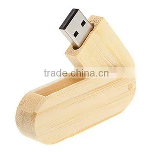 Password Protected Swivel Style 32gb Usb Key Wood thumbnail-3
