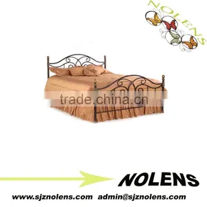 Alexander-wrought-iron-bed/wrought Iron Bed/Rustic Pine Bed/TWI-FB-BAROQUE-1 thumbnail-1