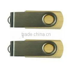 Low Cost Promotion Gift Swivel Wooden Usb Pen Drive With Custom Logo Printing, Laser Engraving and Optional Capacity 1G-64G thumbnail-1