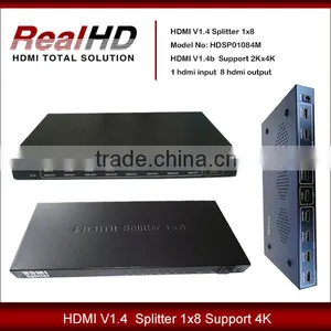 2016 Best Selling Uncompressede 1x8 V1.4 HDMI Splitter With HDCP Key thumbnail-3