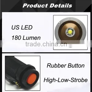 (130316) Promotional Customized Logo Mini Pocket AA Batteries Flashlights With 3 Modes thumbnail-3