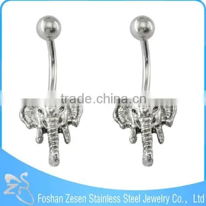 BR01819 China Manufacturer Surgical Steel Free Samples Animal Elephant Navel Piercing thumbnail-1