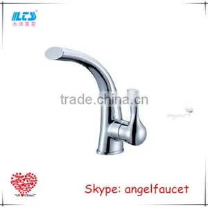 Single Handle Chrome Plated Brass Basin Faucet Mixer thumbnail-1