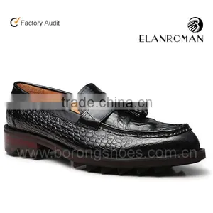 Men no Laces Casual Shoes With Tassel Slip on Shoes thumbnail-1