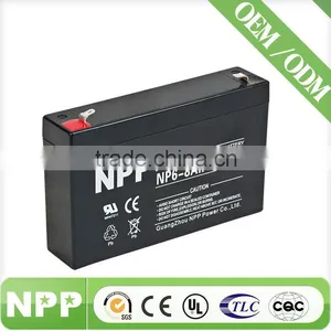 6v8ah Npp Rechargeable China Battery AGM Battery for Led Lamp thumbnail-1