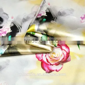 Pure Silk Fabric Printed Charmeuse Silk Satin Fabric thumbnail-3