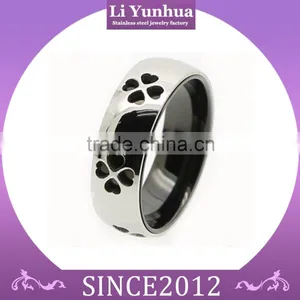 Stainless Steel Laser-cut Rings With Heart Shape Hole thumbnail-1