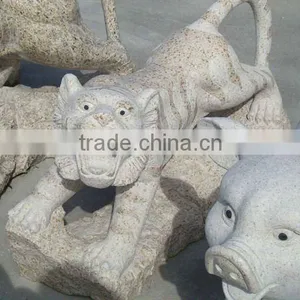 Yellow Stone Tiger Statue thumbnail-1