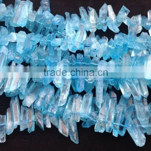 Factory Price Raw Natural Healing Quartz Crystal Blue Quartz Crystal Terminated Point thumbnail-1
