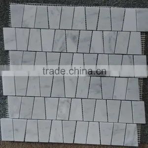 Competitive Prices Bianco Carrara White Marble Mosaic for Bathroom Tile and Wall Tile thumbnail-4
