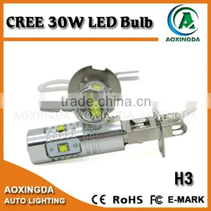 Car Fog Light Bulb H3 CREE 30W thumbnail-1