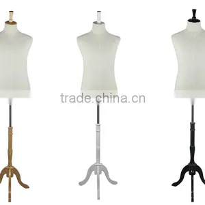 Torso Male Mannequins With Wood Base Mannequin thumbnail-1