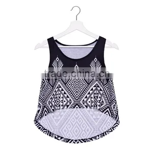 2016 New Women Clothing Digital Print Emoji Lover Custom Ladies Plain Crop Top thumbnail-6