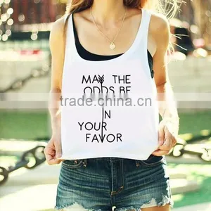 2015 Top Hot Latest Fashion Women Wholesale Custom Loose Tank Top Manufacturer thumbnail-2