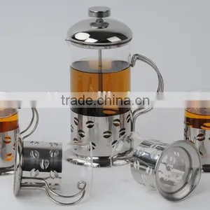 Luxury SS Borosilicate Glass French Press,coffee Plunger,coffee Maker thumbnail-1