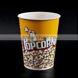 Grease Resistant Paper Popcorn Bucket, Popcorn Tub thumbnail-2