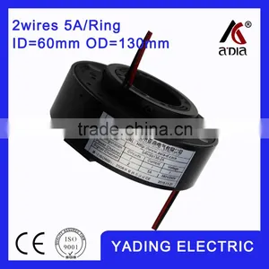 SRH 60130-2s Crane Slip Ring ID60mm. OD130mm. 2Wires, 5A 2 Wires thumbnail-1