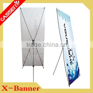 High Quality ABS Plastic Parts and Iron Pipe Plastic x Banner Stand thumbnail-1