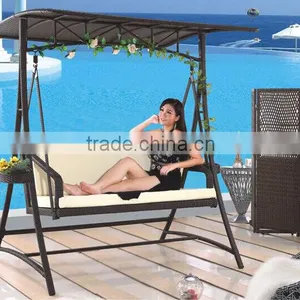 Patio Furniture Rattan Garden Swing Bed thumbnail-2